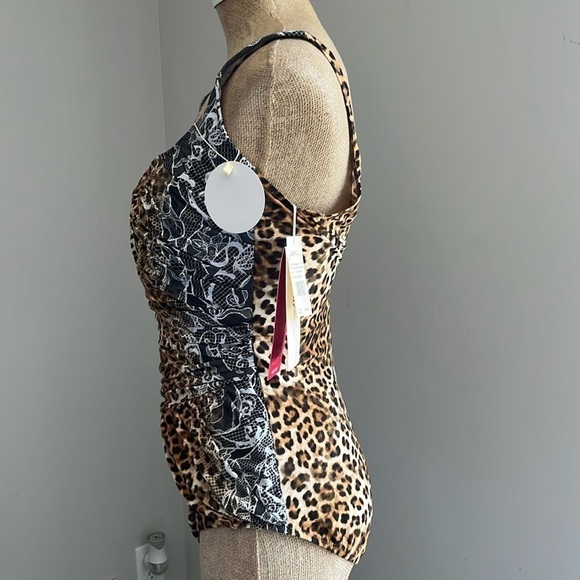 Gottex Square Neck One Piece Swimsuit size 14 - Picture 6 of 8